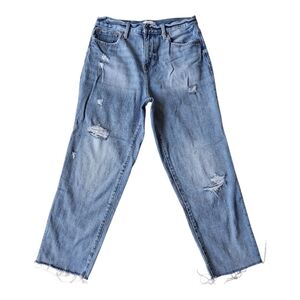 Pistola Presley High Rise Relaxed Straight Distressed Jeans Women's Size 28
